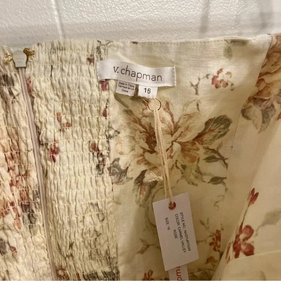 V. Chapman Nasturtium mini strapless dress NWT size 16 - Picture 6 of 10